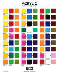 Acrylic Color Mixing Chart Free Pdf