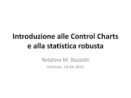 Pdf Introduzione Alle Control Charts E Alla Statistica Robusta