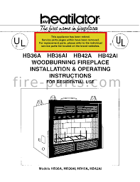 Hb36a Manual Fire Parts Com
