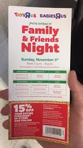 toys r us friends and family 15 off