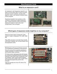 Maybe you would like to learn more about one of these? What Is An Expansion Card What Types Of Expansion Slots Might Be