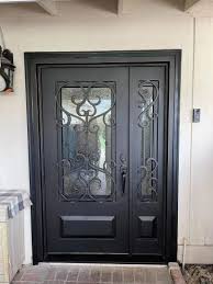 Glass Door Iron Entry Door