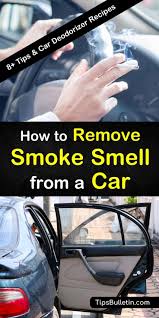 I put one of the shopping bags in the back the car now smells like a fishing boat. 8 Clever Ways To Remove Smoke Smell From A Car
