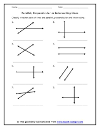 Perpendicular Lines Angles Worksheet