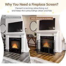 3 Panel Sy Durable Fireplace Screen