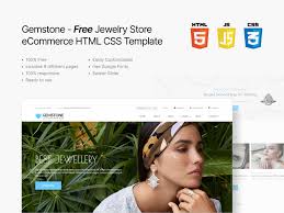 gemstone free html css ecommerce