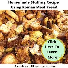 homemade stuffing recipe using roman