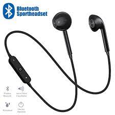 Tai nghe Bluetooth không dây đeo cổ S6 kiểu dáng thể thao kèm mic dành cho  Iphone Samsung
