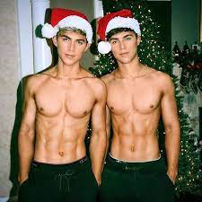 two of santa's helpers showing some lovely pecs and aaaaaaabs | Sexy men,  Cute guys, Pretty boys