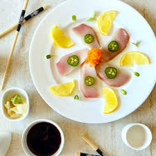 yellowtail sashimi aubrey s kitchen