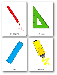 classroom objects flashcards free