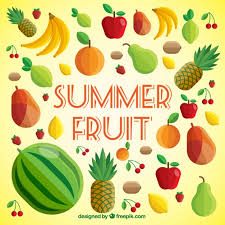 Variety Of Summer Fruits Vector Free Download