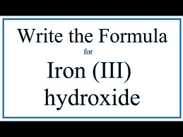 the formula for iron iii hydroxide