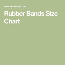 Rubber Bands Size Chart Rubberband Sizes Blinds Blinds