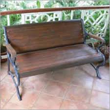 grp wrought iron finish outdoor bench