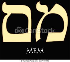 Check spelling or type a new query. Hebrew Letter Mem Thirteenth Letter Of Hebrew Alphabet Meaning Is Water Gold Design On Black Background Vector Alefbet Canstock