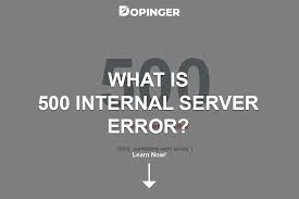 500 internal server error what is it