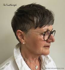 However, we find a short hairstyles for older women with thin hair idea for you. Cool Pixie With Undercut Sides 20 Best Hairstyles For Women Over 50 With Glasses The Trending Hairstyle