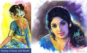 Famous Artist Maruthi Indian Paintings