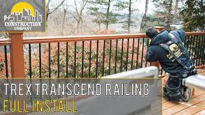 How to Install Trex Transcend Deck Railing in UNDER 10 Minutes - YouTube