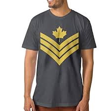 Amazon Com Cdn Canada Army Sergeant Mens Black O Neck T