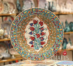 16 Turkish Iznik Ceramic Plate Tezhip