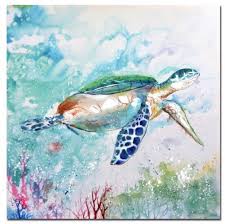 Sea Turtle Canvas Print Wall Art