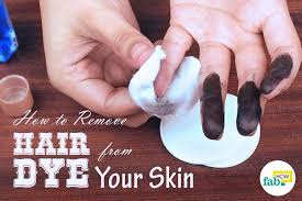 how to remove hair dye from skin with 1