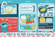 Are chicken eggs OK if they freeze?