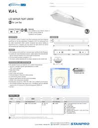 Vl4 L Catalog Page Stanpro Lighting Systems