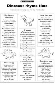Dinosaur Rhyme Time Early Years Teaching Resource Scholastic
