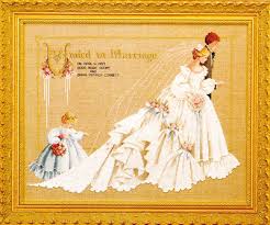 Cross Stitch Chart The Wedding Tiag Lavender Lace