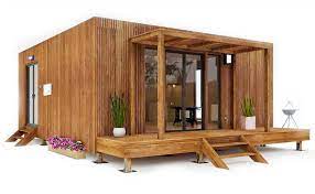 maison cube en bois de 40 m²
