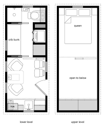 8x20 Family Tiny House Floor Plans