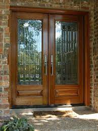 Entry Doors Wooden Glass Door