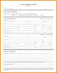 7 Customer Information Form Template Odr2017