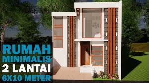 Desain rumah minimalis 2 lantai tampak depan. Desain Rumah Tv Desain Rumah Minimalis 2 Lantai 6x10 Meter Facebook