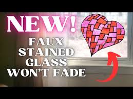 Diy Faux Stained Glass Window Cling