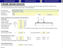 crane beam design civil mdc