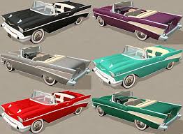 Mod The Sims 1957 Chevy Convertible