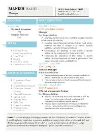 Need examples for your accountant resume? Latest Chartered Accountant Resume Sample Doc With Experience Pdfsimpli