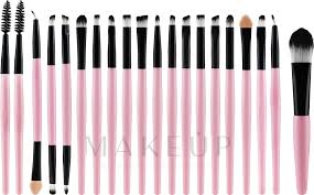 beauty design makeup brush set black