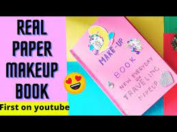 how to make paper makeup book diy