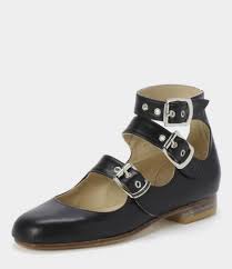 Roman 3 Strap Black Womens Shoes Vivienne Westwood