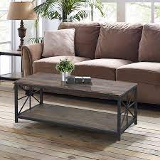 Rectangular Wood Coffee Table With