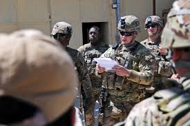 u s army spc michael landers conducts