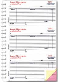 Purchase Order Book 3 Per Page Custom Imprint Item A637 Imp