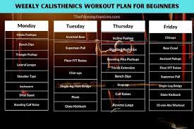 ultimate calisthenics workout plan with