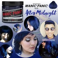 This premium navy blue hair dye for dark hair leaves a midnight blue hue. After Midnight Blue Manic Panic Hair Dye Shopee Philippines