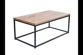 Round coffee table, rustic wood surface top & sturdy metal legs industrial sofa table for living room natural end table modern design home furniture with storage open shelf (brown). Lpd Furniture Mirelle Solid Oak And Black Metal Coffee Table From The Bed Station